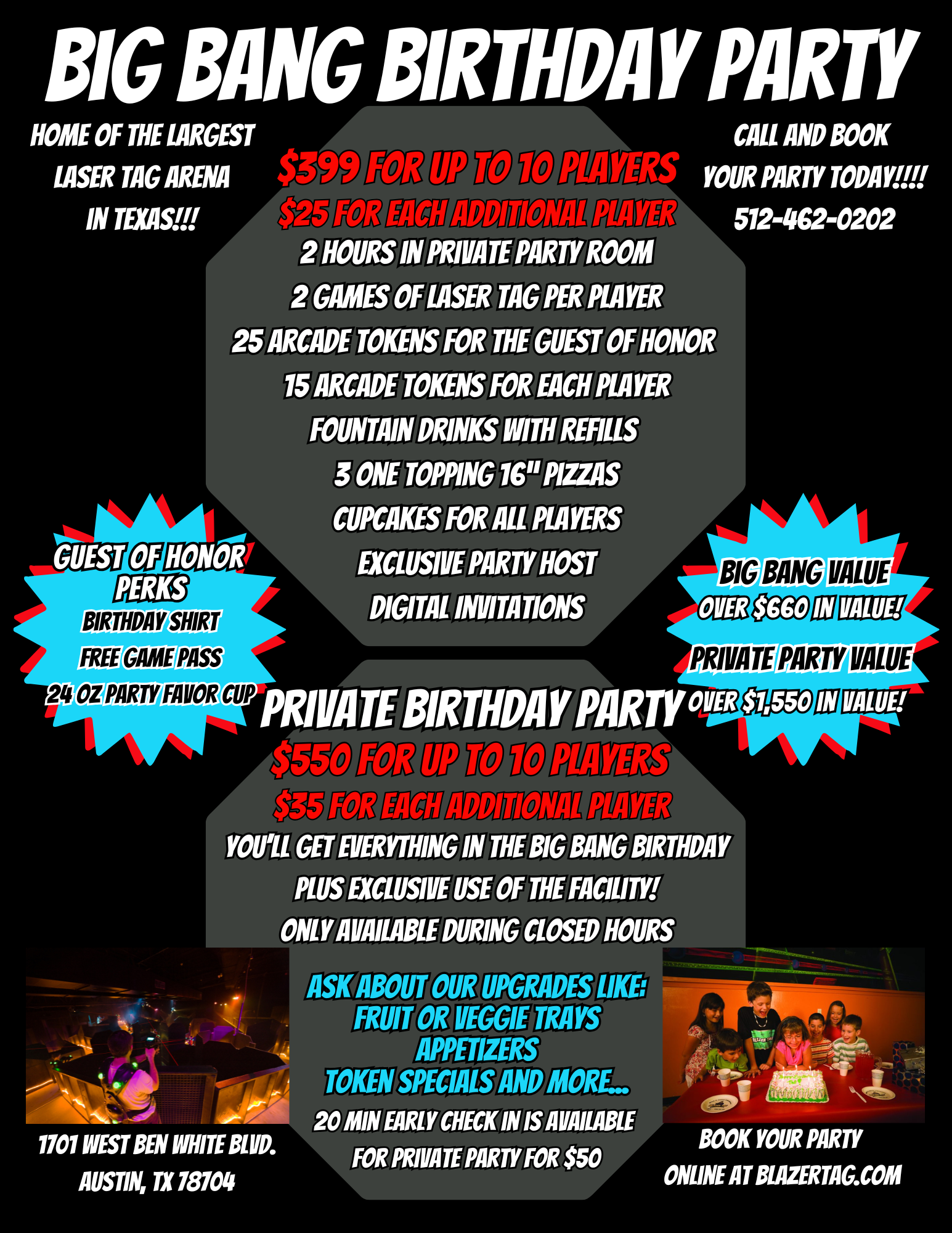 Birthdays - Blazer Tag Adventure Center